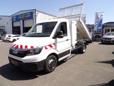 MAN – TGE 5.180 BENNE + COFFRE – UTILITAIRE  – Diesel – Blanc